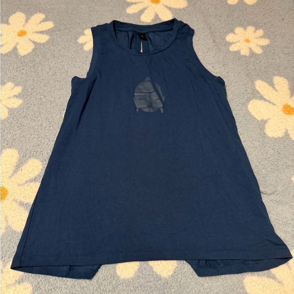 Elegant Navy Sleeveless Tank Top